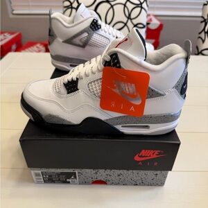 Nike Jordan Retro 4 White Cement Men's Size 9.5